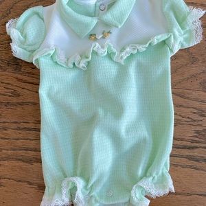 Vintage 0-3 month Girls Romper